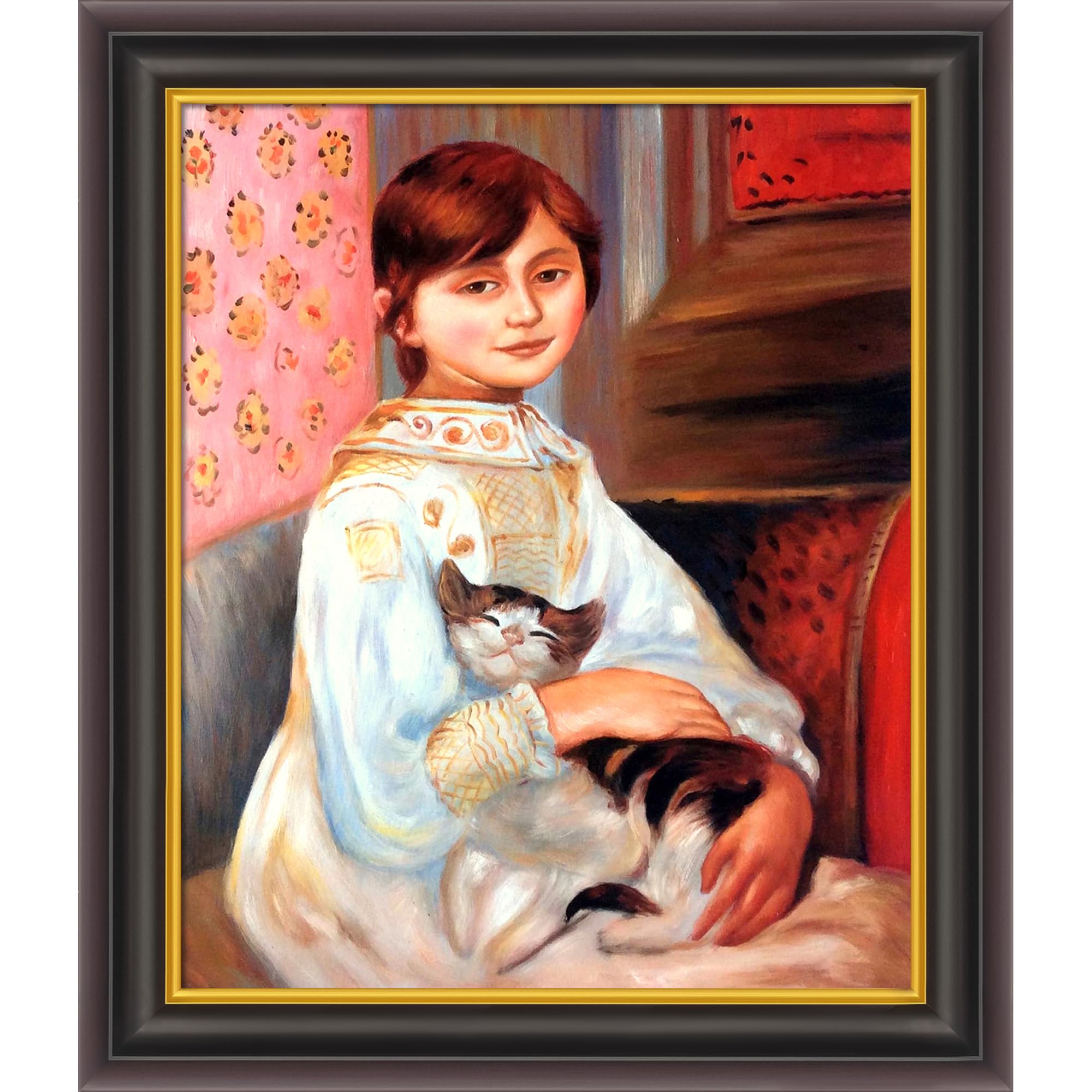 本日限りの値下げ❣️新品MOLLYMonet−Les Nympheas Amazon.co.jp: La Pastiche Julie Manet with Cat, 1887 ゴールド